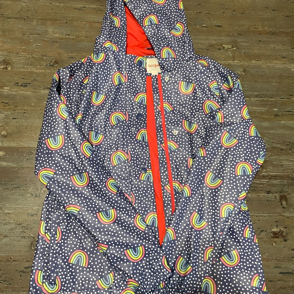 Girls cat & jack rain coat
